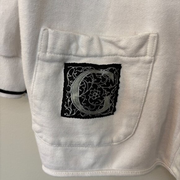 Vintage Generra White Cotton Cardigan Button Front Preppy Large - Picture 7 of 16